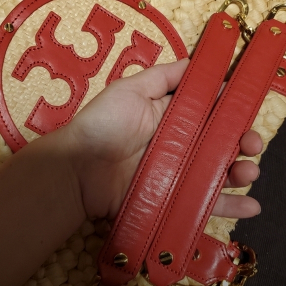 Tory Burch Woven Raffia/Straw Tote Bag Large - Picture 9 of 12